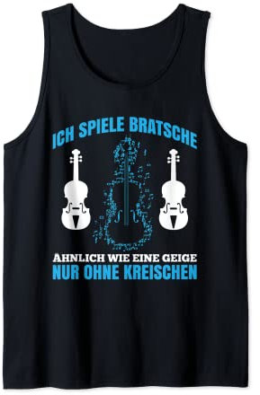 Bratsche Spielen Viola Musik Bratschist Orchester Violist Tank Top