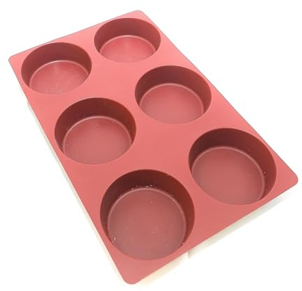 Maé Innovation Silikonbackform 40x30cm - 6 Zylinder Ø10x3,5cm - Antihaftbeschichtet - 100%-Premium Qualität