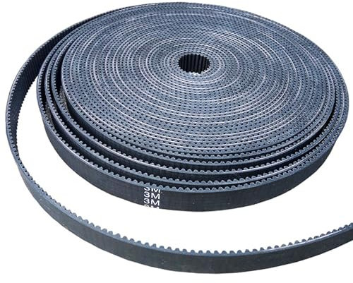 Pangyoo 5 Meter Gummi HTD 3M offener Zahnriemen Breite 15 mm mit Glasfaserkern HTD3M 3M Zahnriemenscheibe