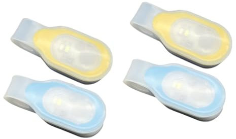 Housoutil 4stücke Clip Sicherheitslichter Für Wiederaufladbar Dimmbar Praktische Halterung Für Sicheres Gehen Bei Nacht Für Jogging Und Radfahren