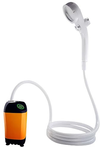 Fay Bless Douche portable pour camping, 4500 mAh rechargeable avec affichage intelligent de la température LED, kit de douche d'extérieur étanche IPX7 pour randonnée, voyage, voiture, animal