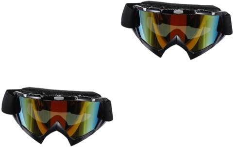 BUGUUYO 2stücke Winddichte Fahrradbrille Mit Elastischem Band Sportbrille Für Outdoor-aktivitäten Radfahren Skifahren Und Motorradfahren Uv-schutz Multifunktional Und Strapazierfähig