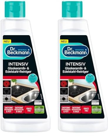 Dr. Beckmann INTENSIV Glaskeramik- & Edelstahl-Reiniger | 250 ml (Packung mit 2)