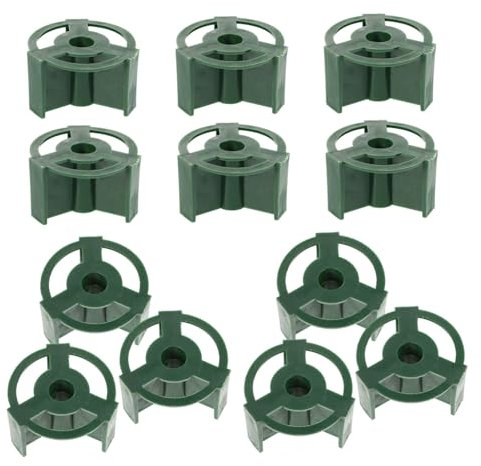 PRETYZOOM 20piezas Base De Tubo De Flor para Cementerio Soporte para Tumbas De Plástico Decoraciones Conmemorativas para Lápidas Portaflores para Césped