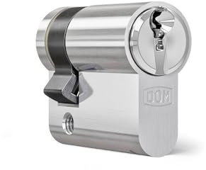 DOM rs Sirius demi-cylindre 30/10 | Cylindre de fermeture avec protection contre la copie, protection anti-manipulation, crochetage, percussion, perçage et arrachement | Carte de sécurité & 5 clés