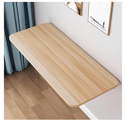 Lätt valnöt väggmonterat droppblad, mat- och fällbart bord, kompakt platsbesparande kontorsskrivbord, tvätt och bärbar arbetsbänk, mångsidig flytande design för små utrymmen