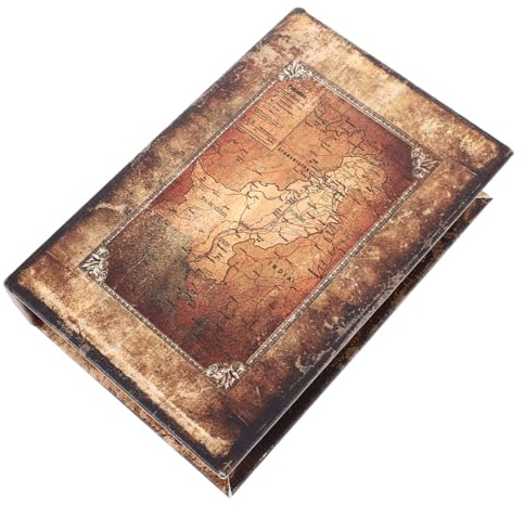 Didiseaon Boîte de Rangement Forme de Faux Vintage Organisateur Décoratif pour Bijoux et Souvenirs Cachette Secrète Design Européen Compact