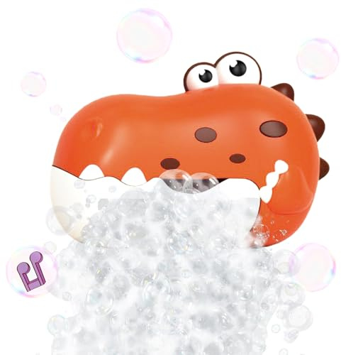 Dinosaur Bath Toys,Automatic Bubble Machine with Music,Fun Toddler Bath Toy for Bathtub Time,Baby Bath Toys Water Game for above 3 Year Old Kids Boys Girls