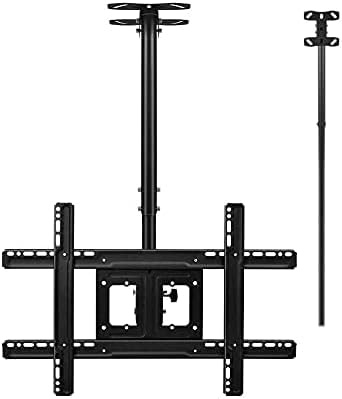 GHHVFEC TV Ceiling Mount, Full Motion Height Adjustable TV Bracket, for 26-65 Inch Flat and Curved TVs Up to 50kg TV Mount TV Stand