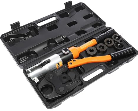 Pinza a pressa idraulica da 10 T con profilo M M12, M15, M18, M22, M28, ganasce a cambio rapido girevole a 360°