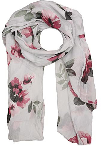 Zwillingsherz sidenduk dam blommor mönster – Made in Italy – elegant sommarsjal för kvinnor – högklassig sidenduk/sidenhalsduk – halsduk och chiffongstola decent stilfull