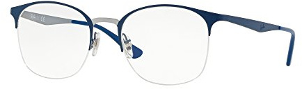 Ray-Ban Damen 0RX6422 Brillengestelle, Blau (Gunmetal On Top Matte Blue), 49