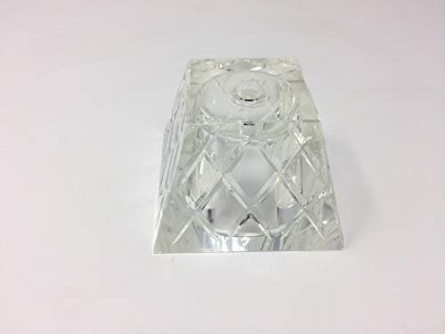 Glas Ersatzglas Kristalloptik für Fassung G4 Loch 10mm klar Ersatzschirm