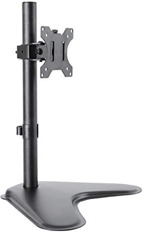 Ewent Support Ecran PC, Support Moniteur pour Écrans LCD LED de 13 à 32 Pouces, Support de Moniteur Simple avec Base Solide, Inclinaison réglable ± 45°, pivotement 360°, VESA 75/100 mm, jusqu'à 8 kg
