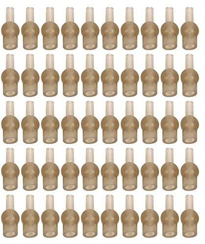 Angeln Gummiperlen, 17mm Gummi Perlen, Tulpenperlen f¨¹r Schlauch Knotenschutz, 50 St¨¹ck f¨¹r Fischbeutel, Angelzubeh?r und Outdoor Aktivit?Ten
