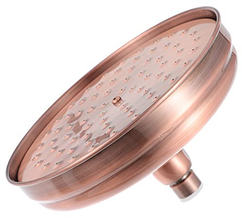 Angoily Cabeza de Ducha de Cobre de Alta Presión Cabeza de Ducha de Lluvia Vintage Retro Rociador de Ducha Baño Lluvia Rociador Boquilla Reemplazo para Baño de Una Sola Cabeza