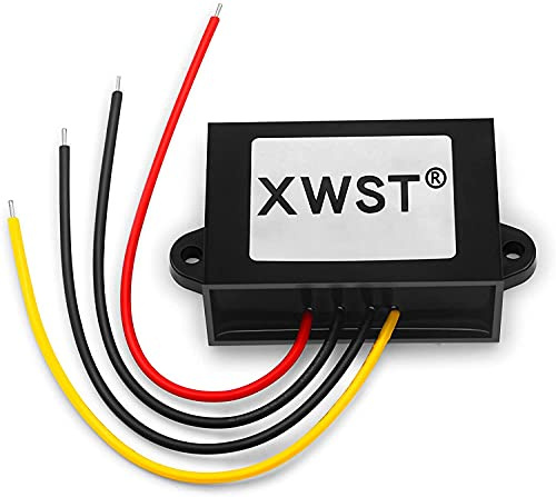 XWST DC 12V auf 19V 4A 76W Spannungswandler Auto Netzteil Wandler Konverter Transformator Adapter DC 9-18V Breit Eingang für Auto PKW LKW Kfz Motor Boot Notebook