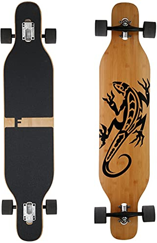 FunTomia Longboard con 3 livelli di flessibilità Drop Through Cruiser tavola completa Mach1 Speed cuscinetti a sfera T-Tool