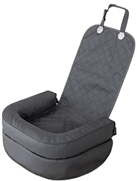 PillowPrim Hundeautositz, Hundedecke Auto rückbank, Transportbox Katze, Hundebox, Hundekorb, Hundegeschirr, Hundebett, Hundekörbchen, 42 x 55 cm (Grapht Skaj)