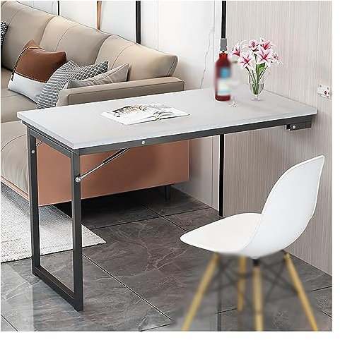 SZITW Wandklapptisch, Computertisch, Wandklapptisch, Wandklapptisch, Balkon, wetterfest, Wandklapptisch, platzsparender Wandklapptisch für Küche, Arbeitszimmer (Farbe: A