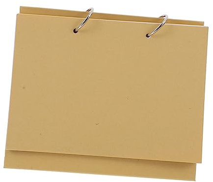 HAPINARY Kalender Buch aus Kraftpapier mit Selbststehender Staffelei Unbedrucktes Spiral Book für Diy-projekte Geeignet für Büro Schlafzimmer Wohnzimmer und Schule