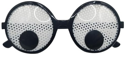 Generisch Augapfelbrille,lustige Brille Halloween,Lustige Kostümbrille | Neuartige Brillen Mit Beweglichen Augen Für Den Aprilscherz-Ball-Halloween-Spaß,15 X 4 X 6 Cm