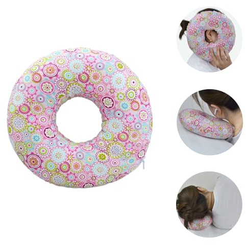 Ear Piercing Pillow, Ear Pillow with Hole Side Sleepers, Donut Pillow for Ear Piercing, Pillow with a Hole for Ear, O-Shaped Pillow for Sleeping Guard, CNH Piercing Pillow Donut