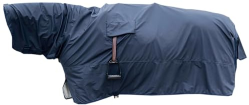 Kentucky - Regendecke 100% wasserdicht mit Steigbügelöffnung Marine Size L, 6'6-7'0