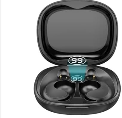 ATFKZADV Open Ear Écouteurs Bluetooth 5.4 avec Basse Profonde Et Appel Clair, Ecouteurs Bluetooth sans Fil Sport Ultra Confortables sans Avoir à Pénétrer Profondément dans Le Canal Auditif