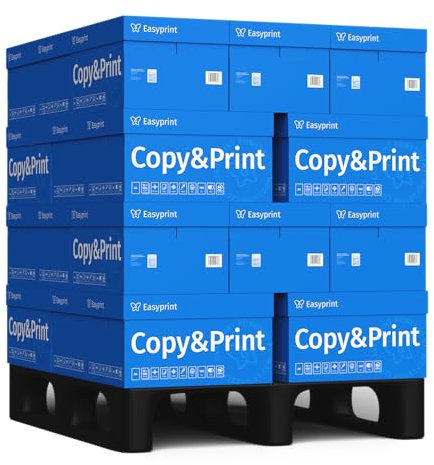 Easyprint Druckerpapier Kopierpapier 140000 Blatt 28 x 5000 A4 Premium Hochweiß CIE 160 Testsieger PEFC