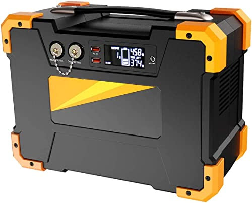 HTDRE Central eléctrica portátil, generador Solar de 1512 WH, Onda sinusoidal Pura de 110 V y 1500 W, Toma de CA, batería de Litio de Respaldo para emergencias en Exteriores.
