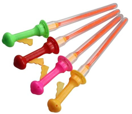Yardwe 4 Stück Seifenblasenschwert-Spielzeug Seifenblasenstäbe Kinderspielzeug Kleinkind-Seifenblasenstab Seifenblasenstäbe Für Kinder Lustige