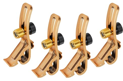 Trommelmikrofonclips, 4 PCs Einstellbare Mikrofonfixierklammern, Schockdes Drum Mount, die Klemmhalter für Professionelle Drums Aufnehmen, Musikinstrumentenversorgungen