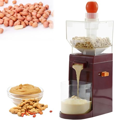 Electric Grain Grinder,Electric Peanut Butter Maker,Household Peanut Butter Mixer Maker,Almond Cereal Grain Grinder Mills Machine,Large Capacity,Versatile Use,for Corn,Nut,Kitchen