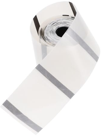 Thermoetiketten Selbstklebend 40x40 MM Transparent Rund 180 Stück | 1 Rolle, Kratzfest und Wiederverwendbar, für Drucker, Mehrzweck, Thermopapier