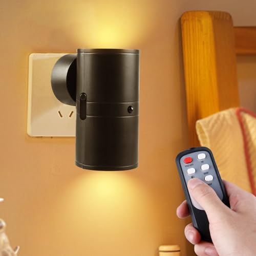 BORDEAG Luz Nocturna, Luz Quitamiedos, Lámpara Nocturna, Noche Led Enchufe, 3 Modos De Temperatura De Color, Regulable Que, Con Mando A Distancia, Para Pasillos, Baños, Habitaciones, Cocinas