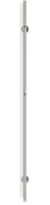 CREATE /Warm Towel Tube/Portasciugamani Elettrico 1 Barra Argento/Design Verticale, 150 x 2,5 cm, 2 impostazioni Temperatura, Timer, Acciaio Inossidabile, 60 W