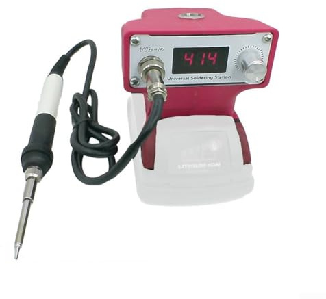 Station de fer à souder sans fil, pour batterie 18 V, pointe T12-D, kit de soudure rechargeable, machine à souder portable 70 W, avec température réglable