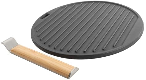 Barbecook Plancha Luca, système flexible plaque plancha en fonte, 30x30x1cm | Noir