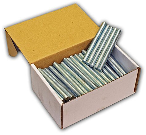 Stabilo-Sanitaer 100x Gewindestifte M8 x 50 mm Gewindestäbe Gewindestangen Gewindebolzen Stahl DIN 976 verzinkt