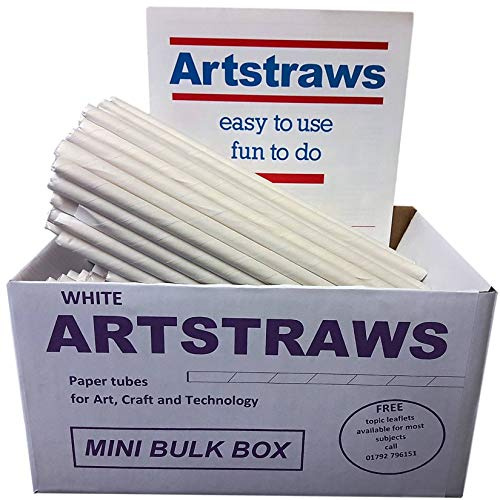Artstraws White Paper Straws School Pack Art Straws 6mm
