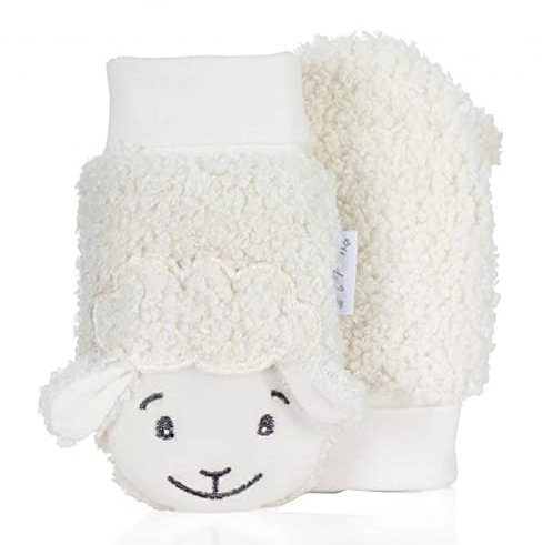 Sterntaler - Baby Mädchen Jungen Handschuhe Fausthandschuhe Fäustel Schaf, beige - 4301985, Größe 2