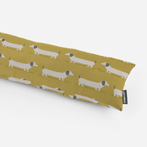SCHÖNER LEBEN. Zugluftstopper Fryett`s Dackel Dachshund senf gelb, Auswahl:80cm Länge