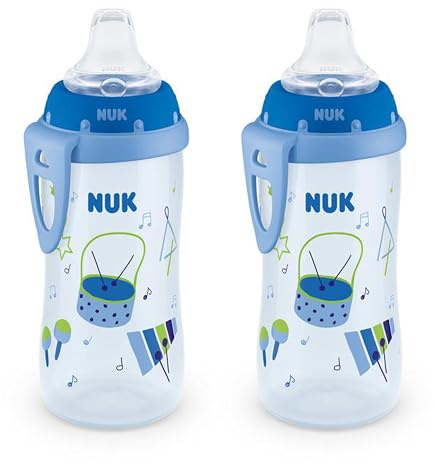 NUK Lot de 2 gobelets Active à bec - 283,5 g - Pour 8 mois et plus