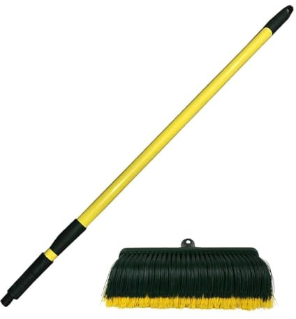 Suinga Cepillo para Cesped Artificial con Mango Extensible | Pack 2 Escoba Ideal para Cuidado y Mantenimiento de Cualquier Cesped Artificial | Herramienta Jardineria | Rastrillo para Limpieza