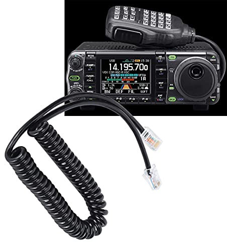 CCYLEZ Cavo per Microfono a Mano per HM‑151, PVC da RJ‑45 a RJ‑45 Cavo per Microfono a Mano per IC‑7000 IC‑7100