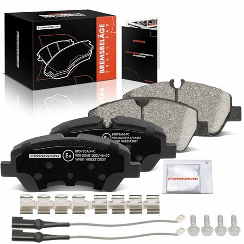 Frankberg Brake Pad Set incl. 4x Pads Rear Compatible with Tourneo Custom V362 Bus F3 Transit Custom V362 Bus F3 Transit V363 Bus FAD FBD Replace# 1829395