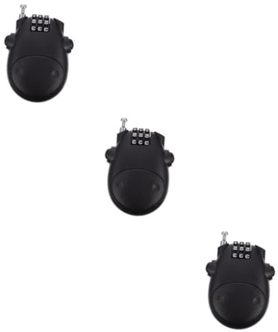 INOOMP 3St Drahtschloss Fahrradschloss kinder Helm für Kinder Fahrradhelme für Kinder praktisches Fahrrad Fahrräder sperren Passwortsperre für bikec wasserdicht Helmschloss Stahldraht Abs