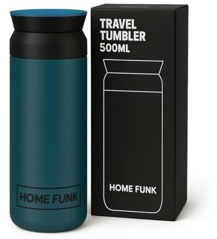 HOMEFUNK™ - Hot Water Flask for Hot and Cold Drinks Water Bottle Stainless Steel Water Bottle 500ML Baby Flask for Baby (Cobalt Blue)
