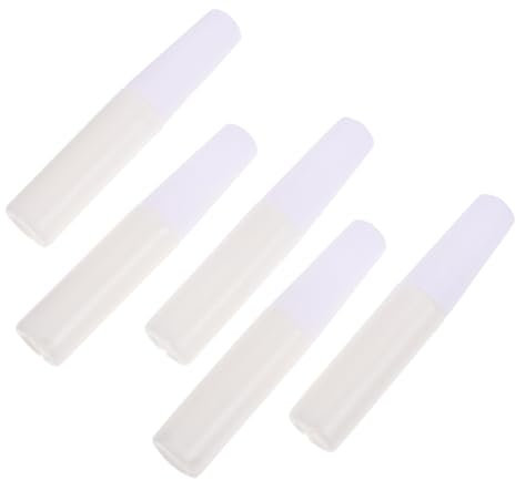 TEHAUX Weißer Wasserlöslicher Bastelkleber und Vielseitiger Anwendung 50 Stück 6ml Flasche Starker Wasserlöslicher Klebstoff mit Starker Haftung für Selbstgemacht Kunststoffmaterial